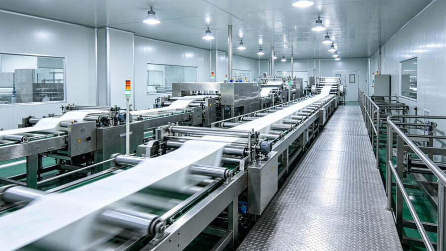 Fully automated production line in our partner factory